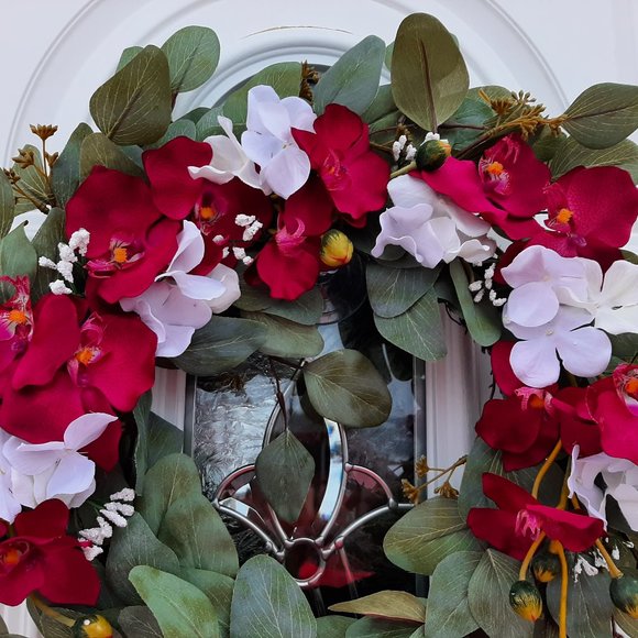 Handmade Orchid Wreath - Picture 3 of 3